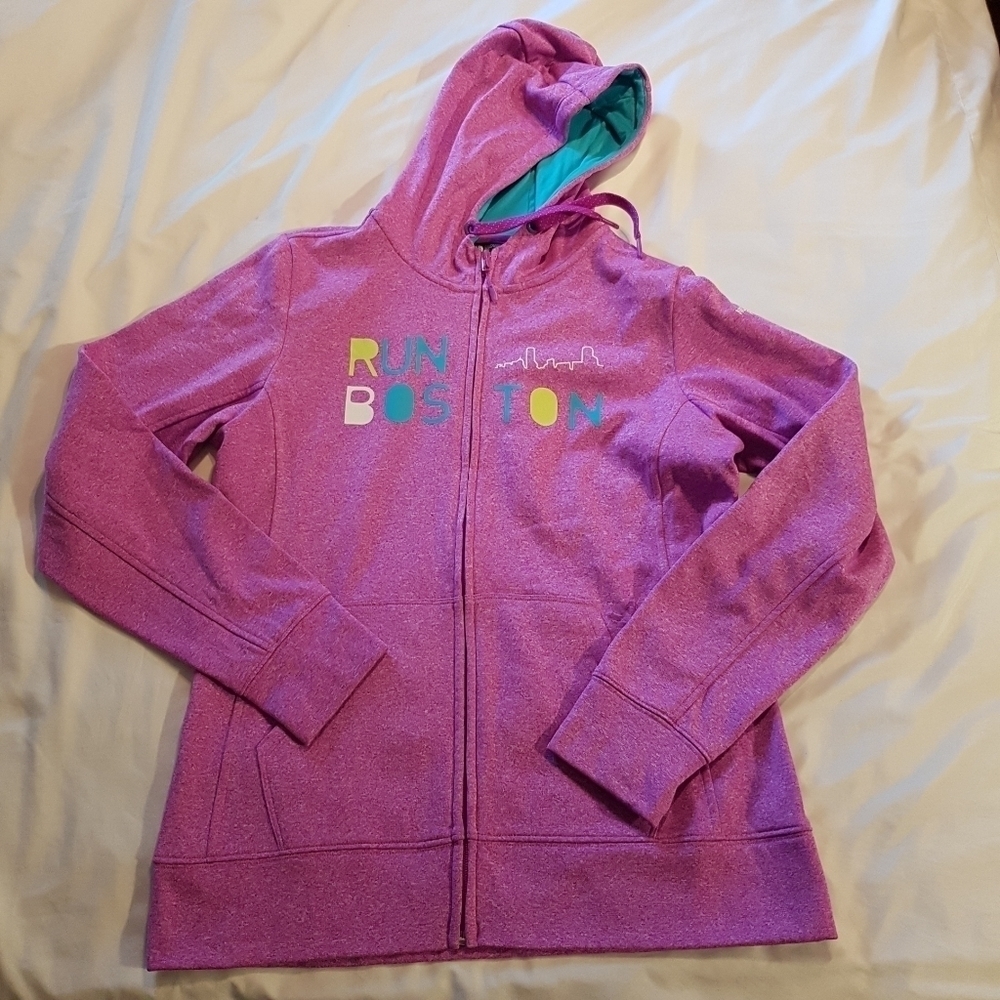North Face women's size Large Run Boston hoodie 120th Boston Marathon, EUC
